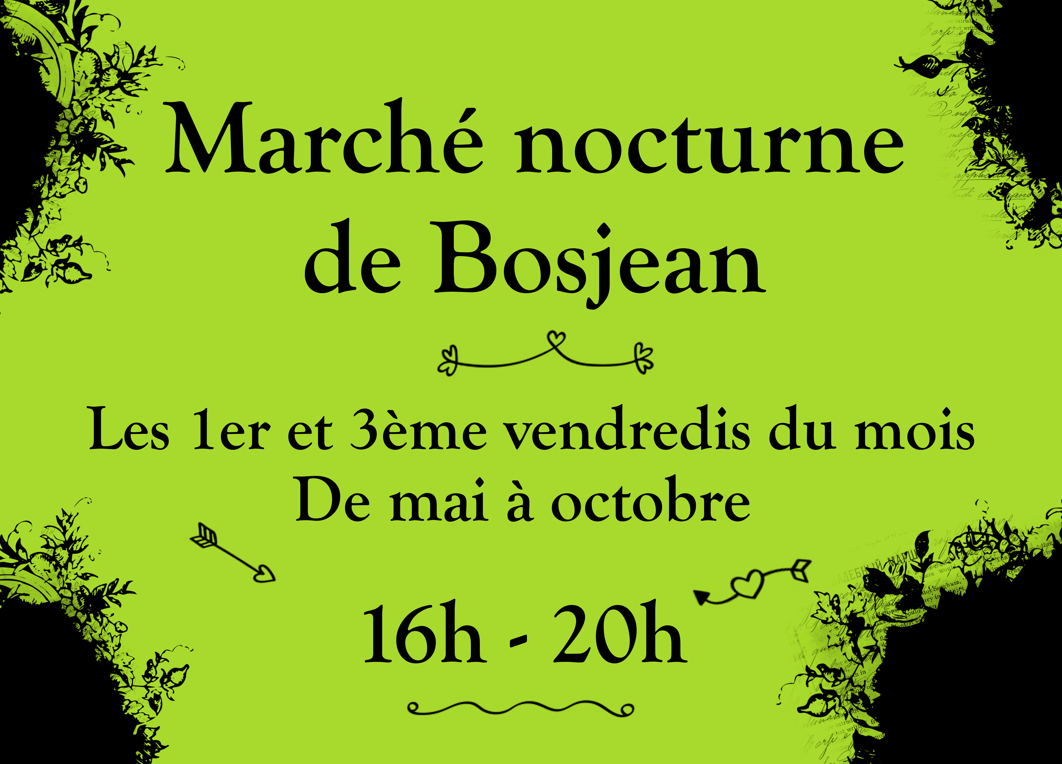 Le marché nocturne de Bosjean